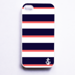 Nautical Iphone 4 Case For Iphone 4 / 4s - Navy..